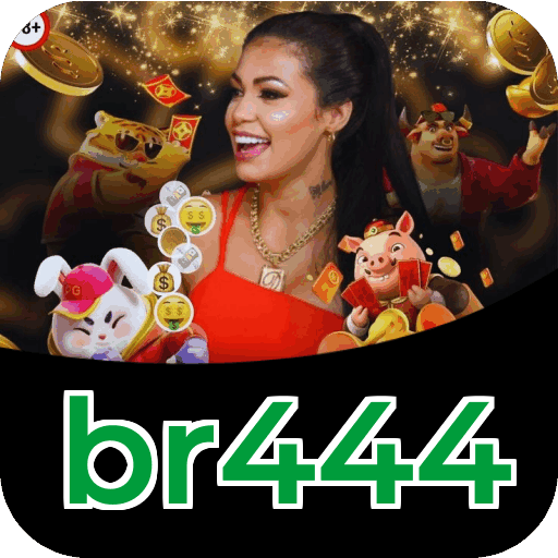 Interface do aplicativo br444 mostrando jogos disponíveis no iOS e Android